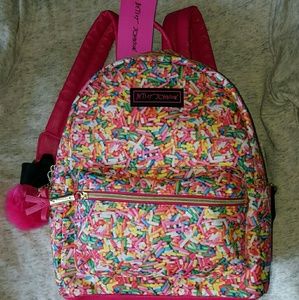 Betsey Johnson studded signature mini backpack